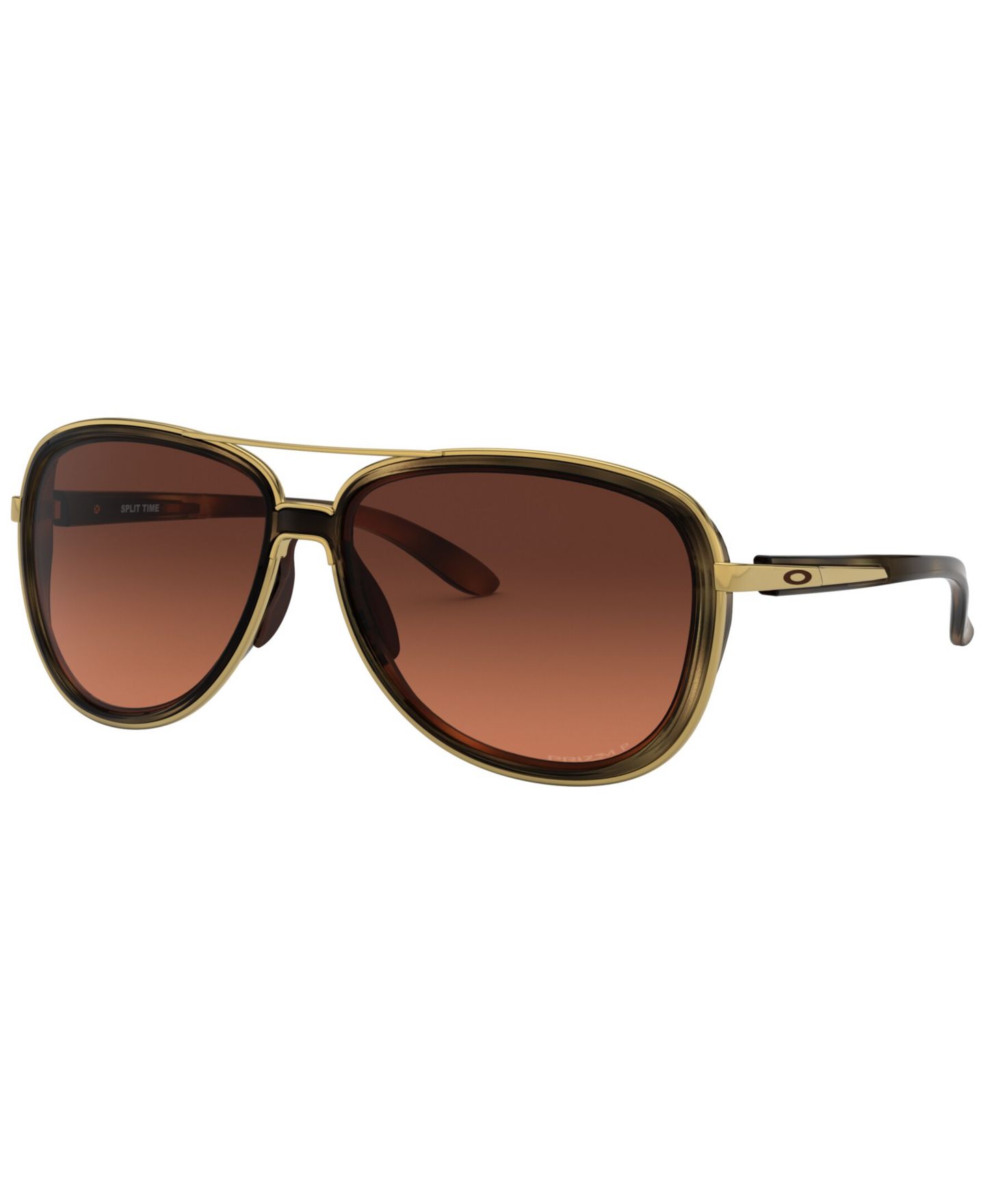 Женские солнцезащитные очки Oakley Sunglasses, Split Time OO4129, цвет: Черепаховый — фото 1