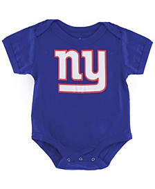 Newborn Royal New York Giants Team Logo Bodysuit