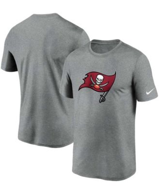 Men's Heathered Pewter Tampa Bay Buccaneers Logo Essential Legend Performance T-shirt