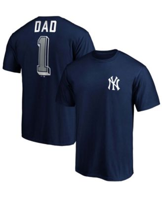Men's Navy New York Yankees Number One Dad Team T-shirt