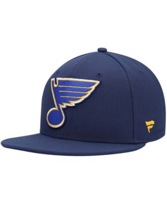 Men's Navy St. Louis Blues Core Primary Logo Fitted Hat