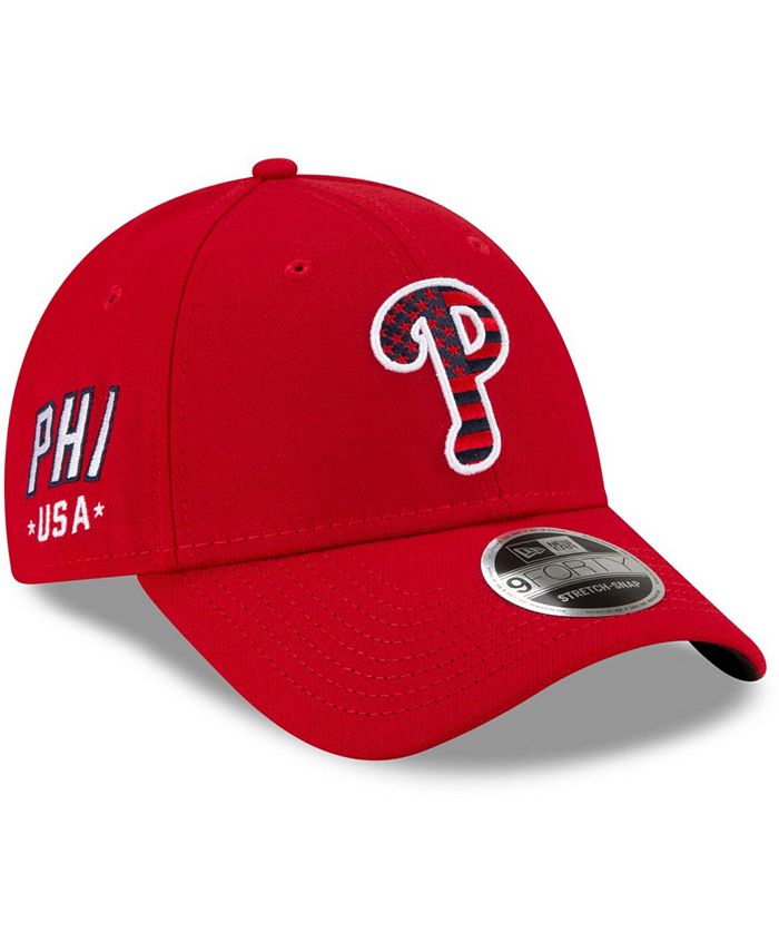 New Era Men's Red Philadelphia Phillies 4th Of July 9Forty Snapback