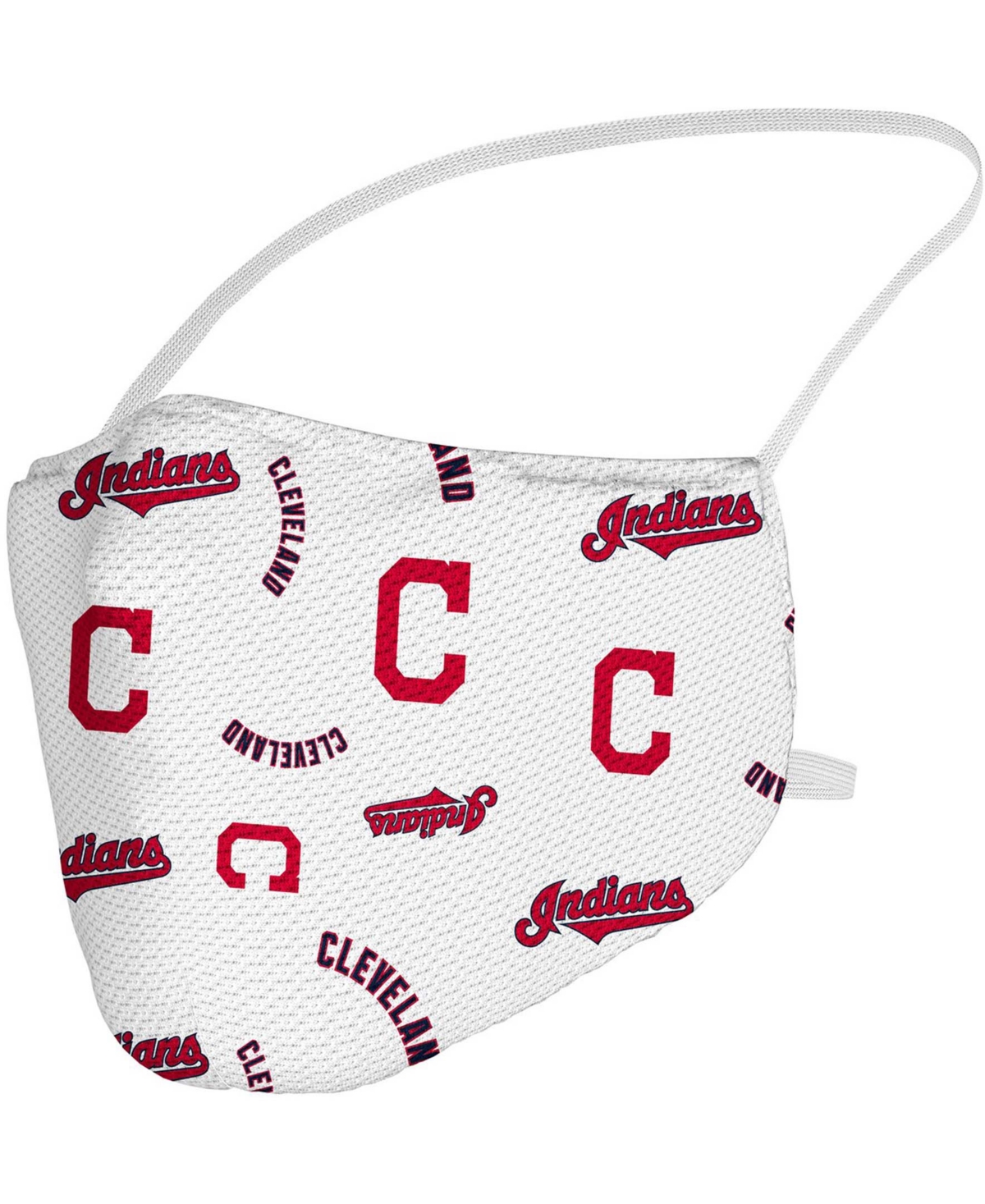 Multi Cleveland Indians All Over Logo Face Covering - Multi