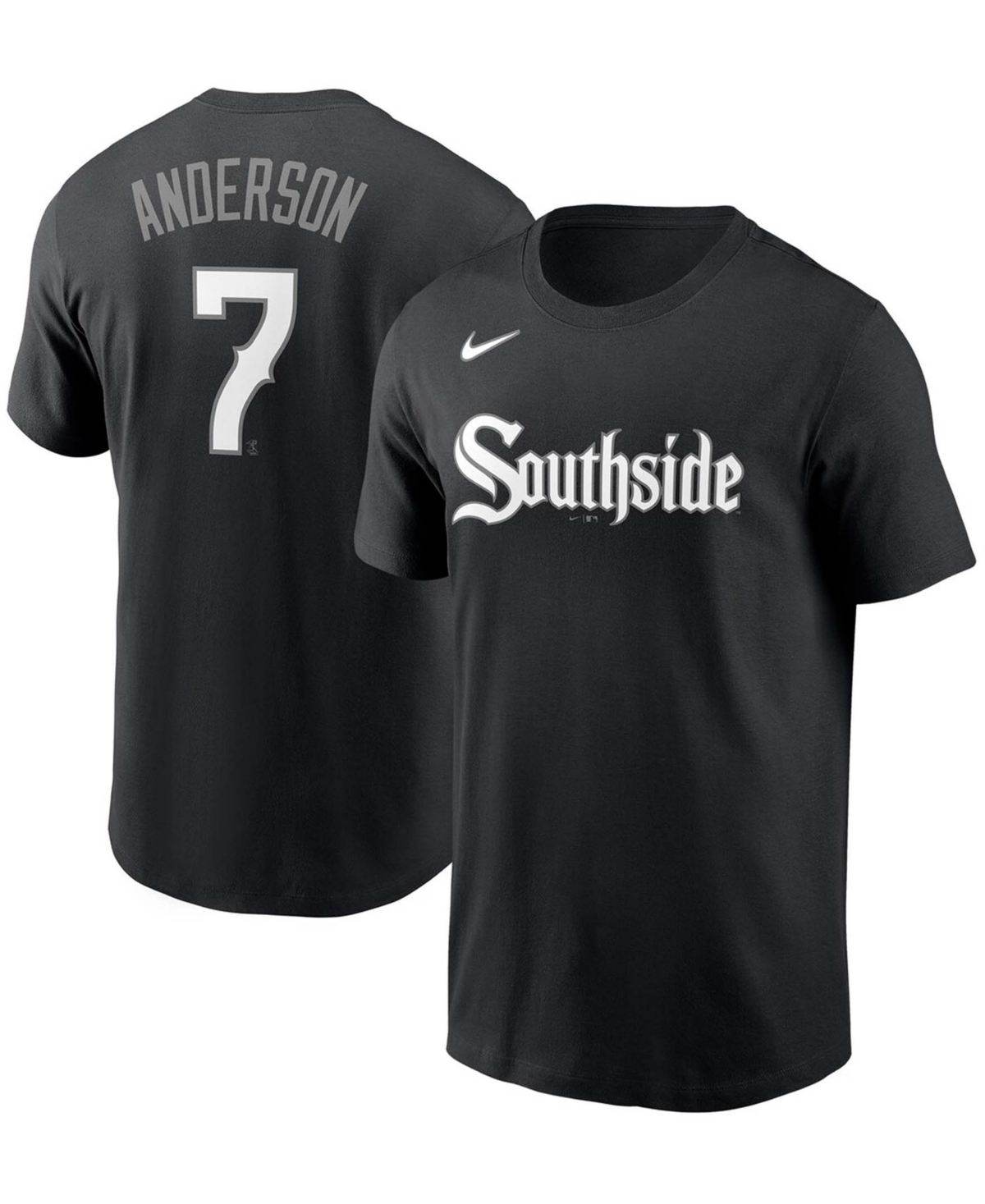 Men's Tim AndersonChicago White Sox City Connect Name Number T-shirt - Black