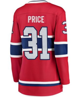Women's Carey Price Red Montreal Canadiens Home Breakaway Player Jersey