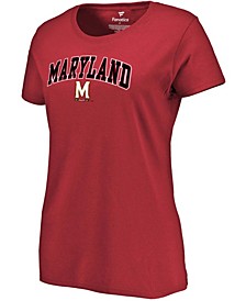 Women's Red Maryland Terrapins Campus T-shirt