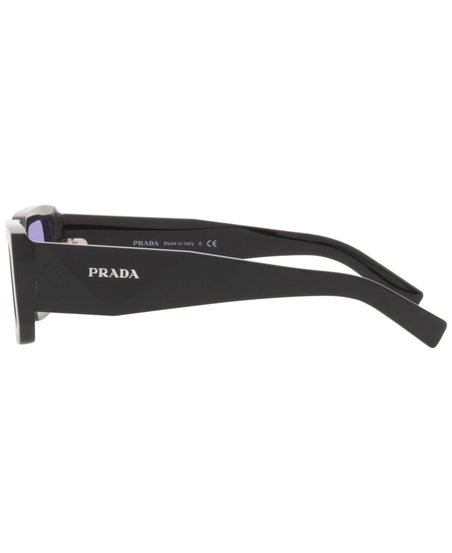 Солнцезащитные очки PRADA Symbole Rectangular Unisex Sunglasses, PR 6YS, цвет: Чёрный / Синий — фото 3