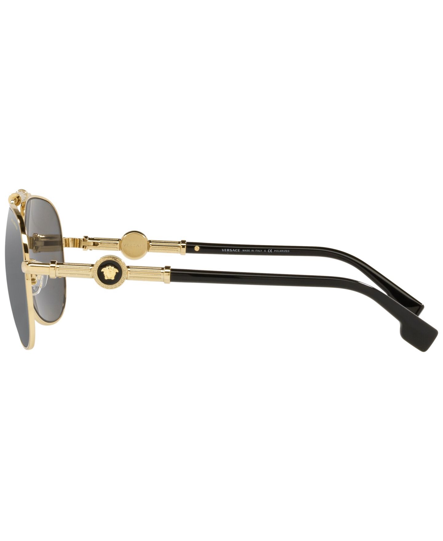 Солнцезащитные очки Versace Unisex Polarized Sunglasses, VE2236, цвет: Золотой — фото 3