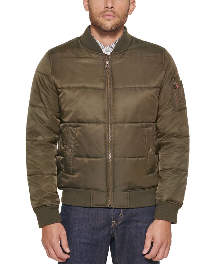 Levi's Men's Quilted Puffer Bomber Jacket - Macy's