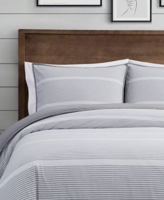 Niari Yarn Dye Stripe 3 Piece Comforter Set, King