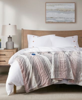 Zuri Electric Faux-Fur Throw, 50" x 70"