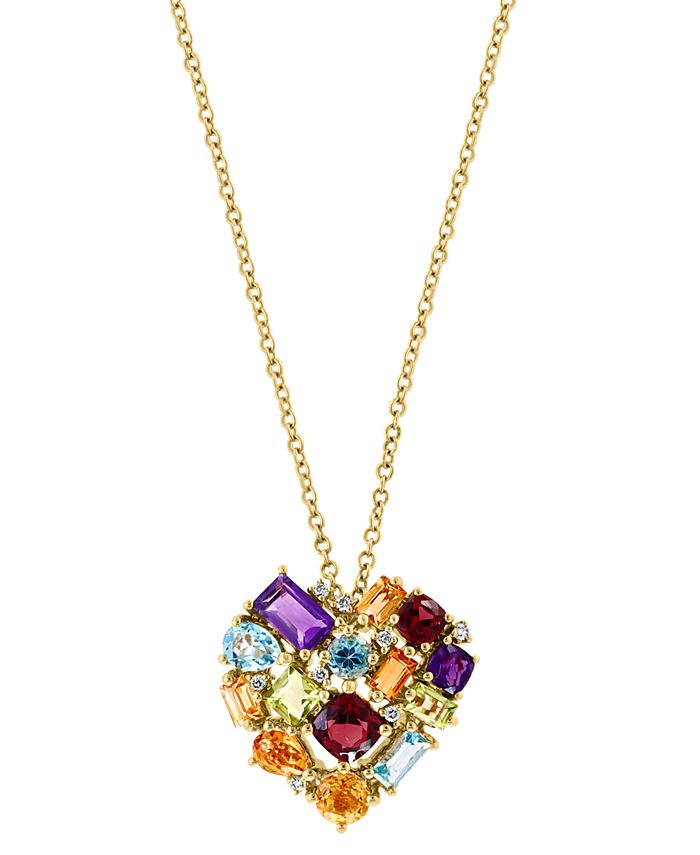 Effy multi outlet gemstone necklace
