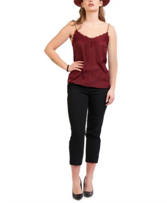 Black Tape - Lace-Trim Camisole
