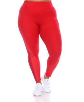 white mark leggings