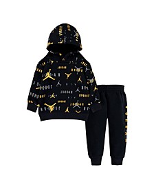 Little Boys Air Graphic Pullover Hoodie and Pants Set