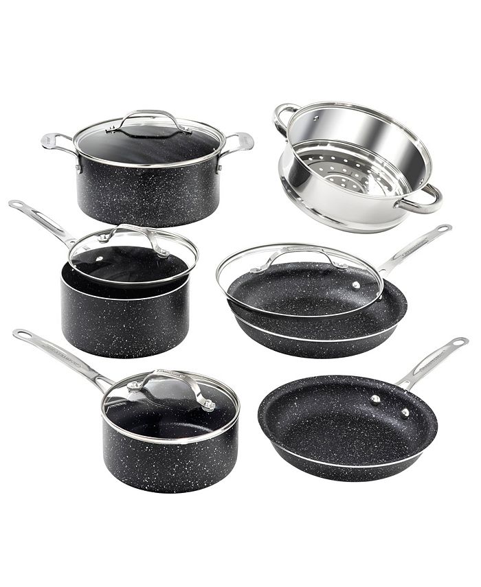 Carote Granite Nonstick Cookware Sets, 10 Piece Pots and Pans Set Nonstick,  Heal