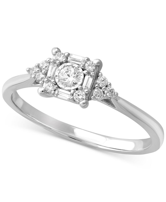 Macy's baguette ring on sale