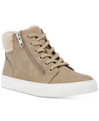 dolce vita sneakers with fur