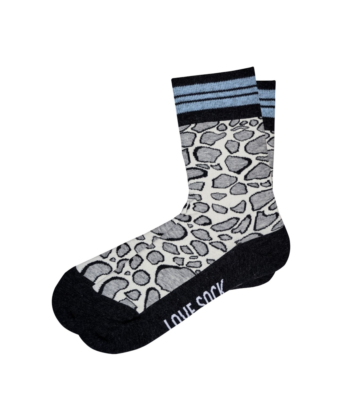 Носки, укороченные, хлопок, леопардовый принт — Love Sock Company, цвет: Серый — фото 2