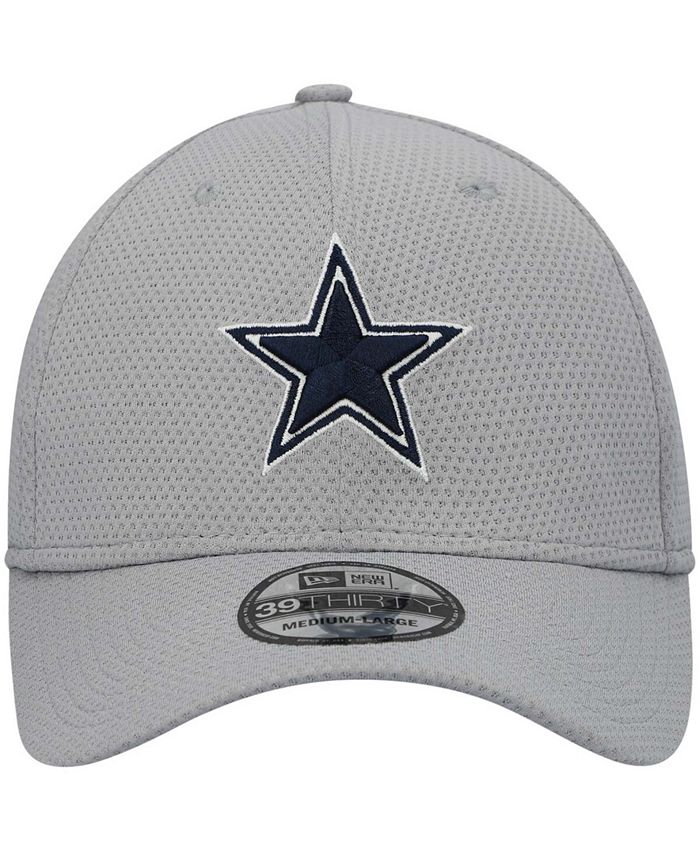 New Era Men's Gray Dallas Cowboys Training Mesh 39THIRTY Flex Hat - Macy's