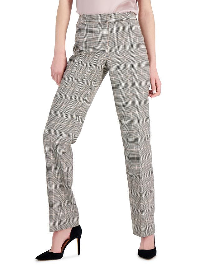 Anne klein plaid pants shop