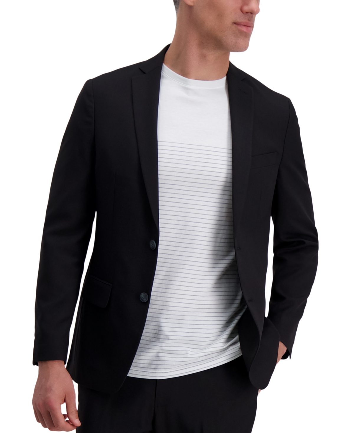 Haggar Men's Smart Wash Slim Fit Suit Separates Jackets In Black
