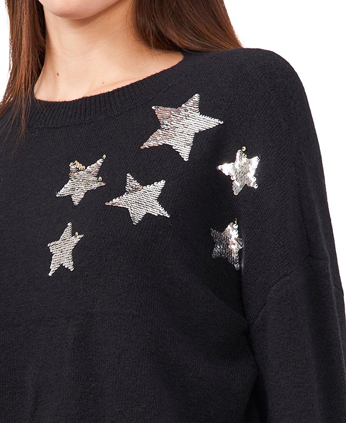 Riley & Rae Sequin Star Sweater & Reviews - Sweaters - Women - Macy's