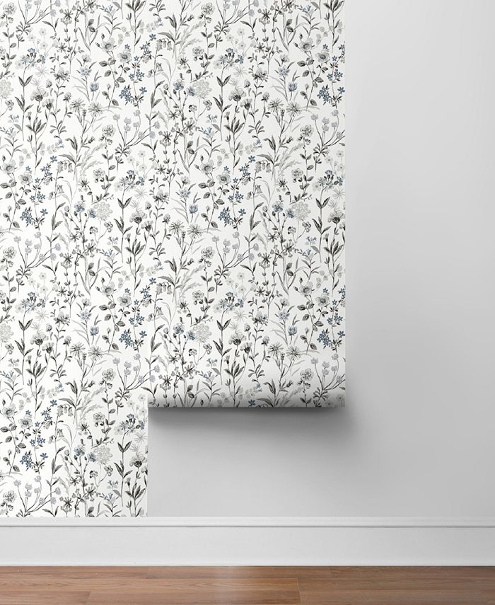 NextWall Wildflowers Peel and Stick Wallpaper & Reviews All Wall