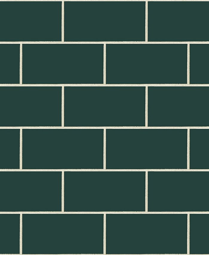 NextWall Retro Subway Tile Peel and Stick Wallpaper Macy's