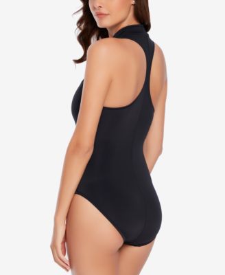 Deep Dive Coco Plunging Underwire One-Piece Swimsuit