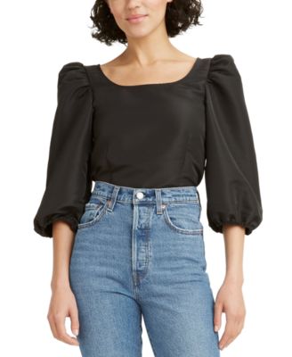 levi's puff sleeve top