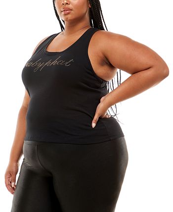 Baby Phat Trendy Plus Size Studded Graphic Tank Top & Reviews ...