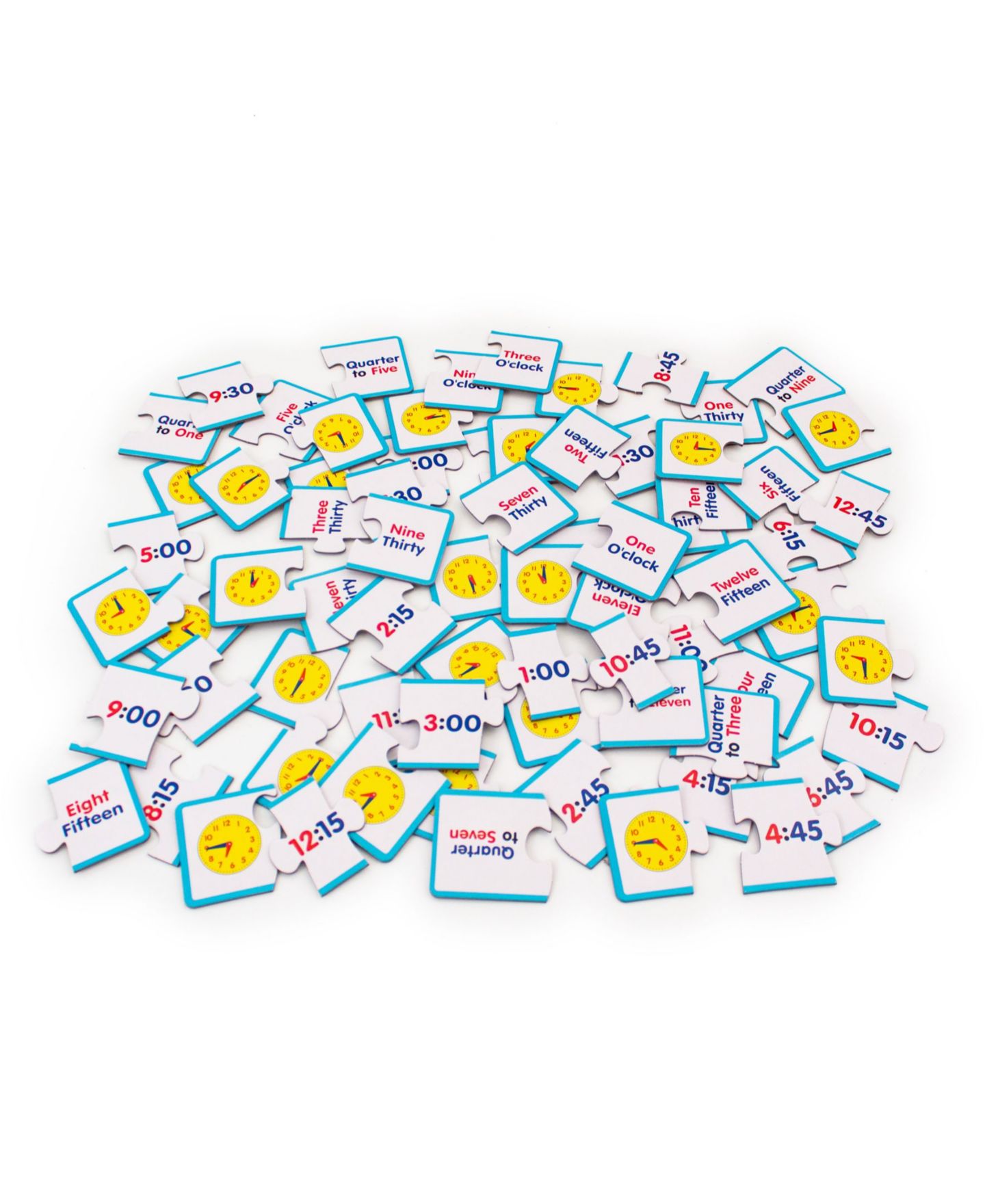 Детские игрушки Junior Learning Time Puzzles Educational Learning Set, 72 Pieces, Ages 5+ — фото 4