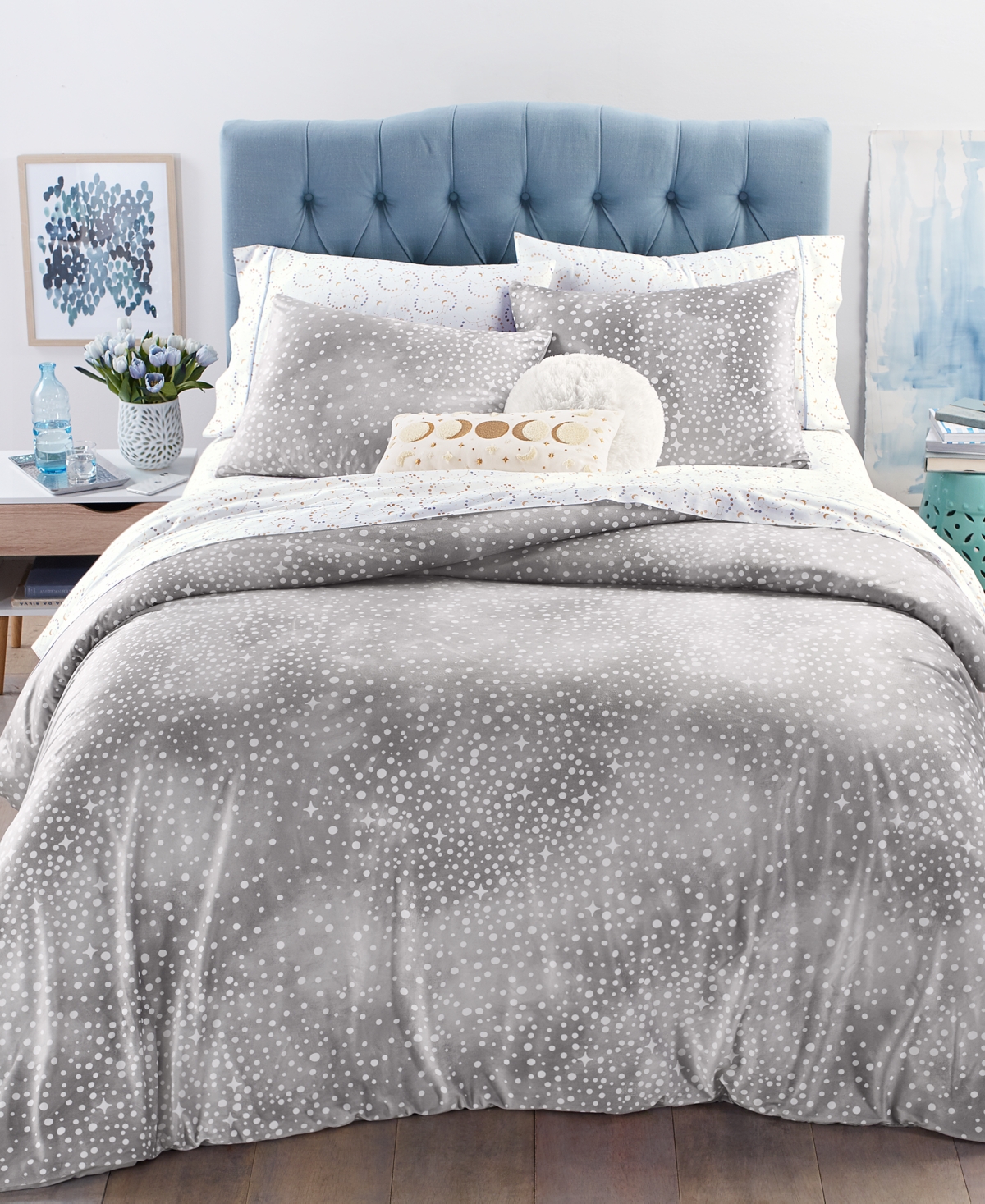 Whim By Martha Stewart Collection Velvet Celestial 3pc. King Comforter