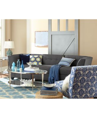 Furniture CLOSEOUT! Harper Fabric 3-Piece Modular Sectional Sofa with Chaise, Created for Macy's