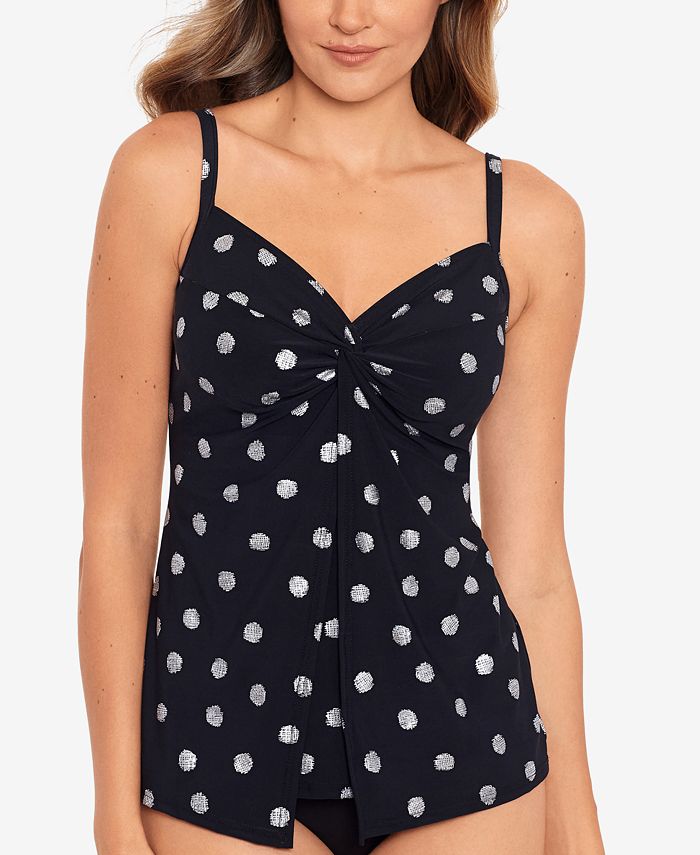 Miraclesuit PIZZELLES LOVE KNOT DD TANKINI TOP - Macy's