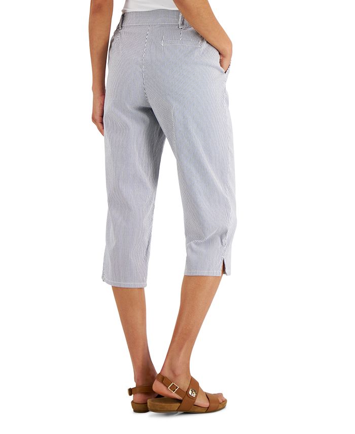 karen scott denim capris