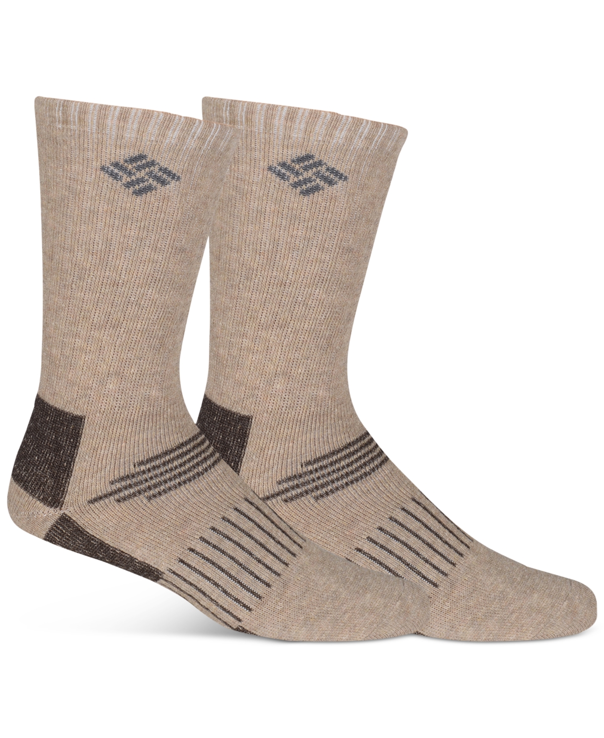Columbia Men's Ribbed Crew Socks In Khaki ModeSens