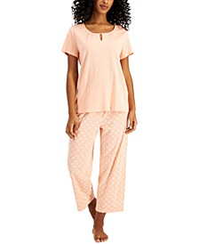Essentials Cropped Pajama Set, Created for Macy's
