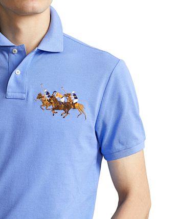 Polo Ralph Lauren Men's Custom Slim Fit Triple-Pony Polo Shirt ...
