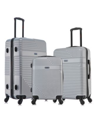 Eminent Hard-Shell Lightweight 3-Piece Luggage Sets, Zipper Less With 4