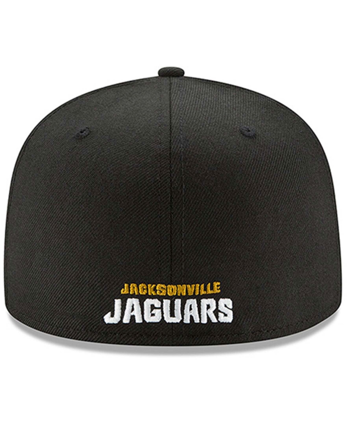 Men'sJacksonville Jaguars Head Logo Omaha 59FIFTY Fitted Hat - Black