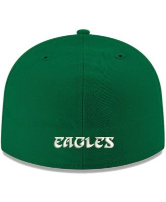 Men's Kelly Green Philadelphia Eagles Omaha Throwback 59FIFTY Fitted Hat