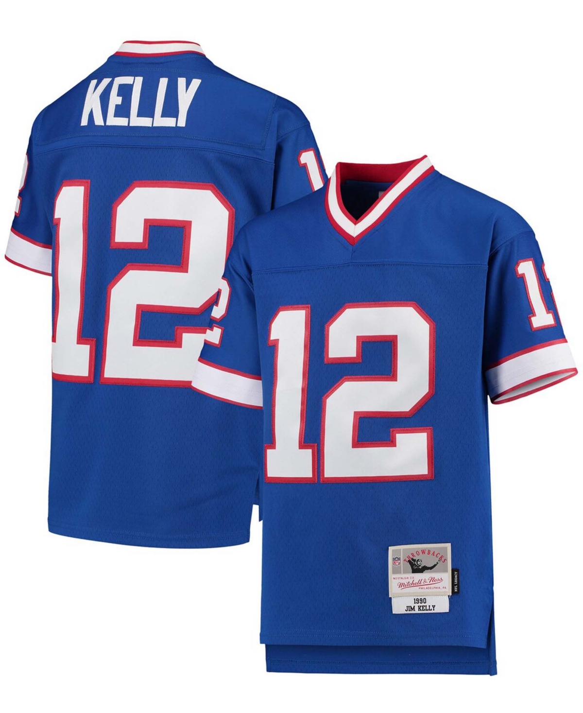 Big Boys and Girls Jim KellyBuffalo Bills 1990 Legacy Retired Player Jersey - Royal