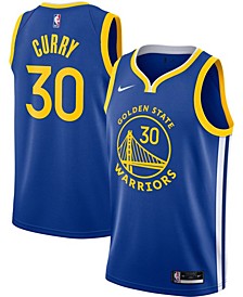 Men's Stephen Curry Royal Golden State Warriors 2020,21 Swingman Jersey - Icon Edition