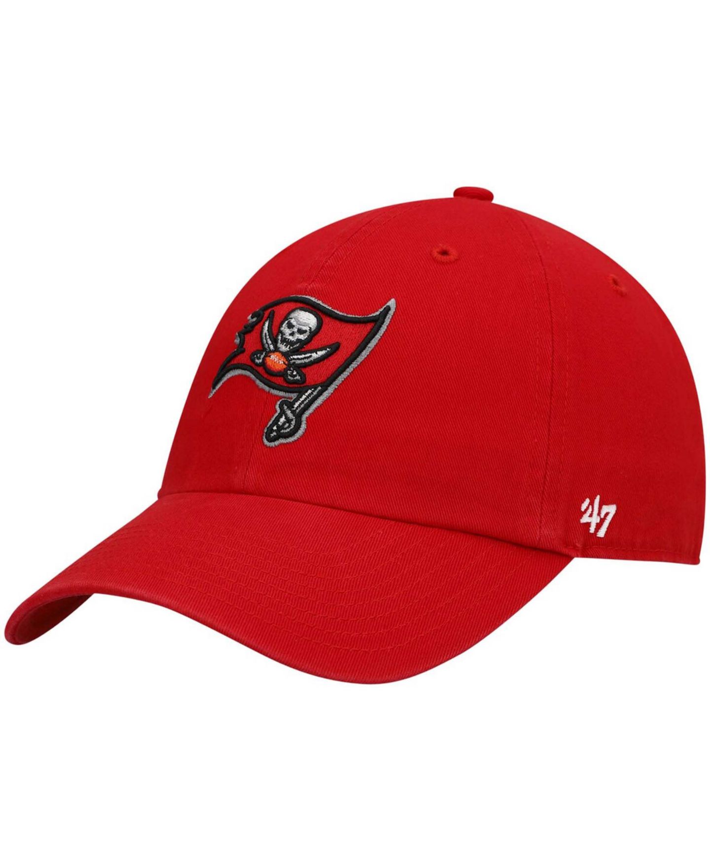 Мужская кепка '47 Brand Red Tampa Bay Buccaneers Primary Logo Clean Up Adjustable Hat — фото 2