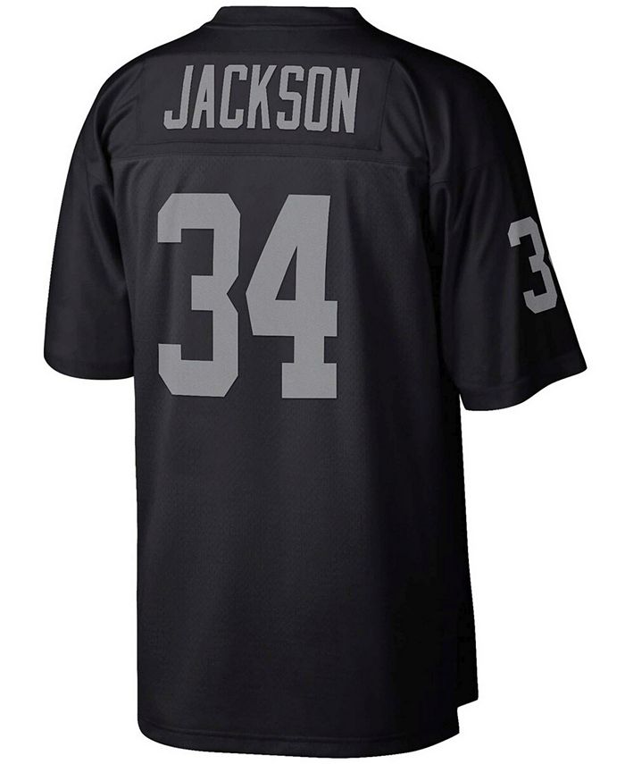 Mitchell & Ness Men's Bo Jackson Black Las Vegas Raiders Legacy Replica ...