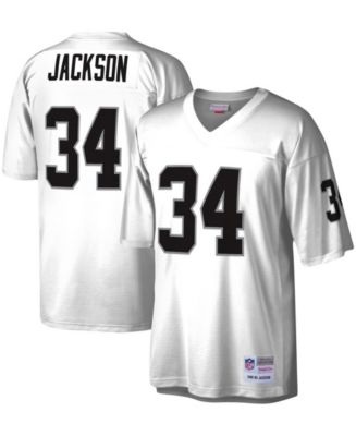 Men's Mitchell & Ness Bo Jackson White Las Vegas Raiders Legacy Replica ...