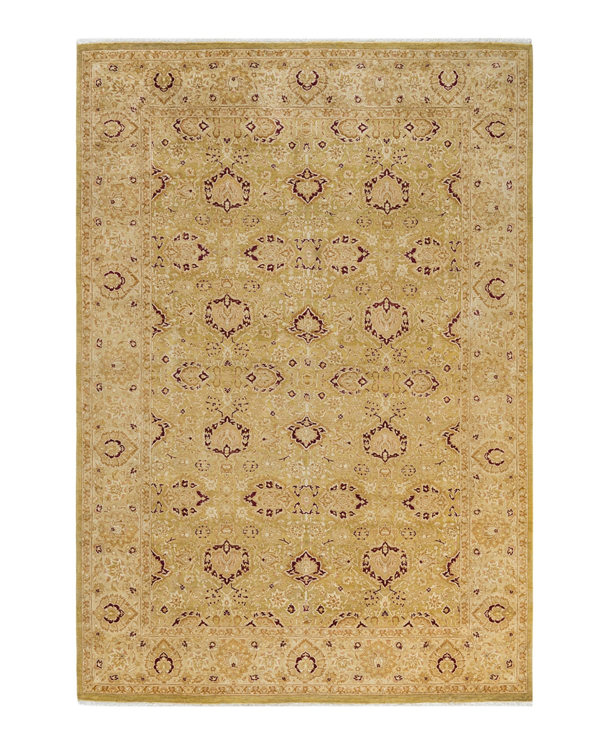 Closeout! Adorn Hand Woven Rugs Mogul M1251 6'1in x 9' Area Rug - Green
