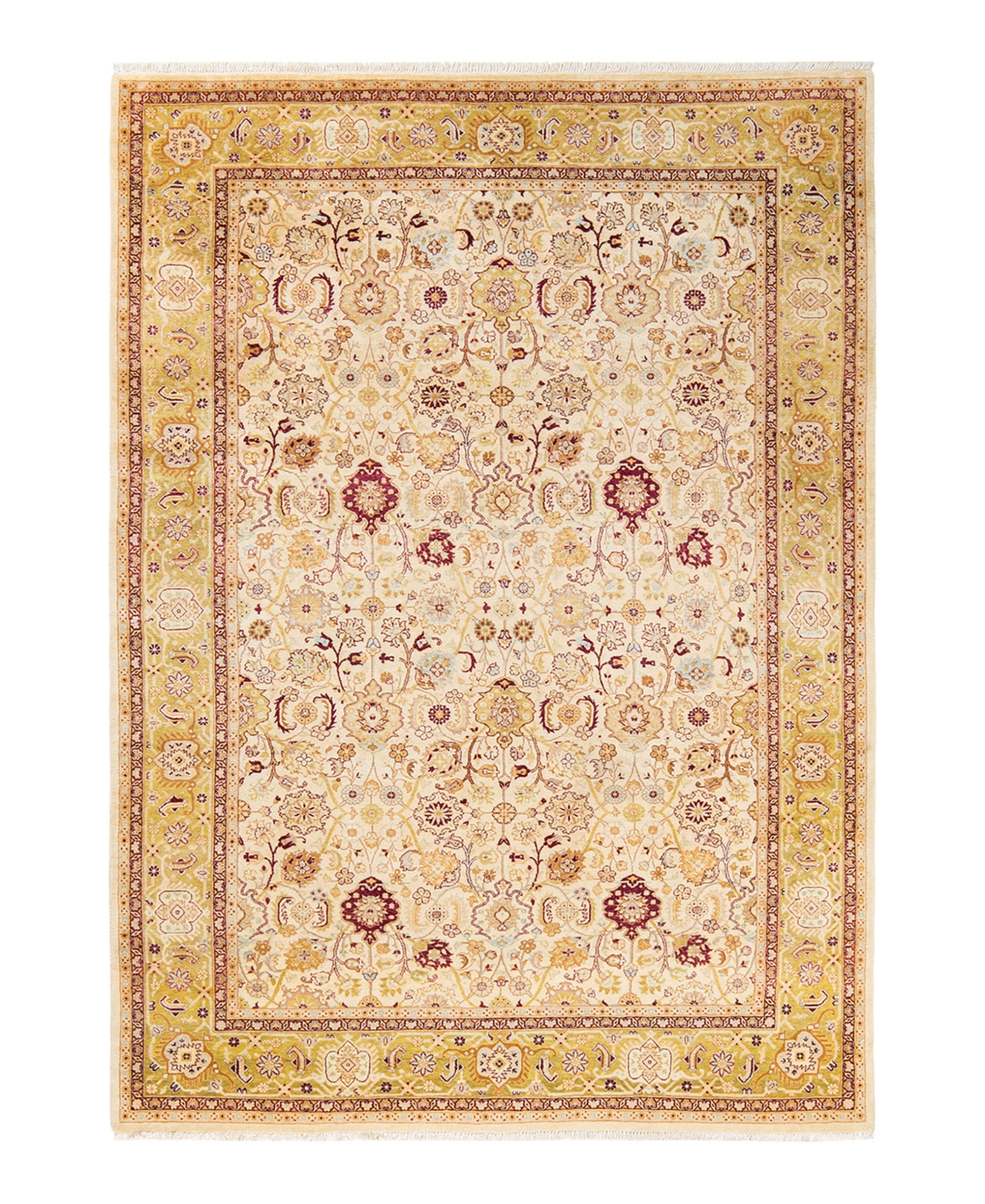Closeout! Adorn Hand Woven Rugs Mogul M1273 6'2in x 8'10in Area Rug - Ivory